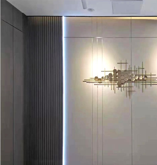 Corrugated interior wall panels