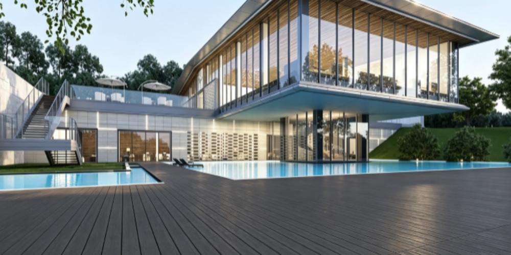 swimming pool decking